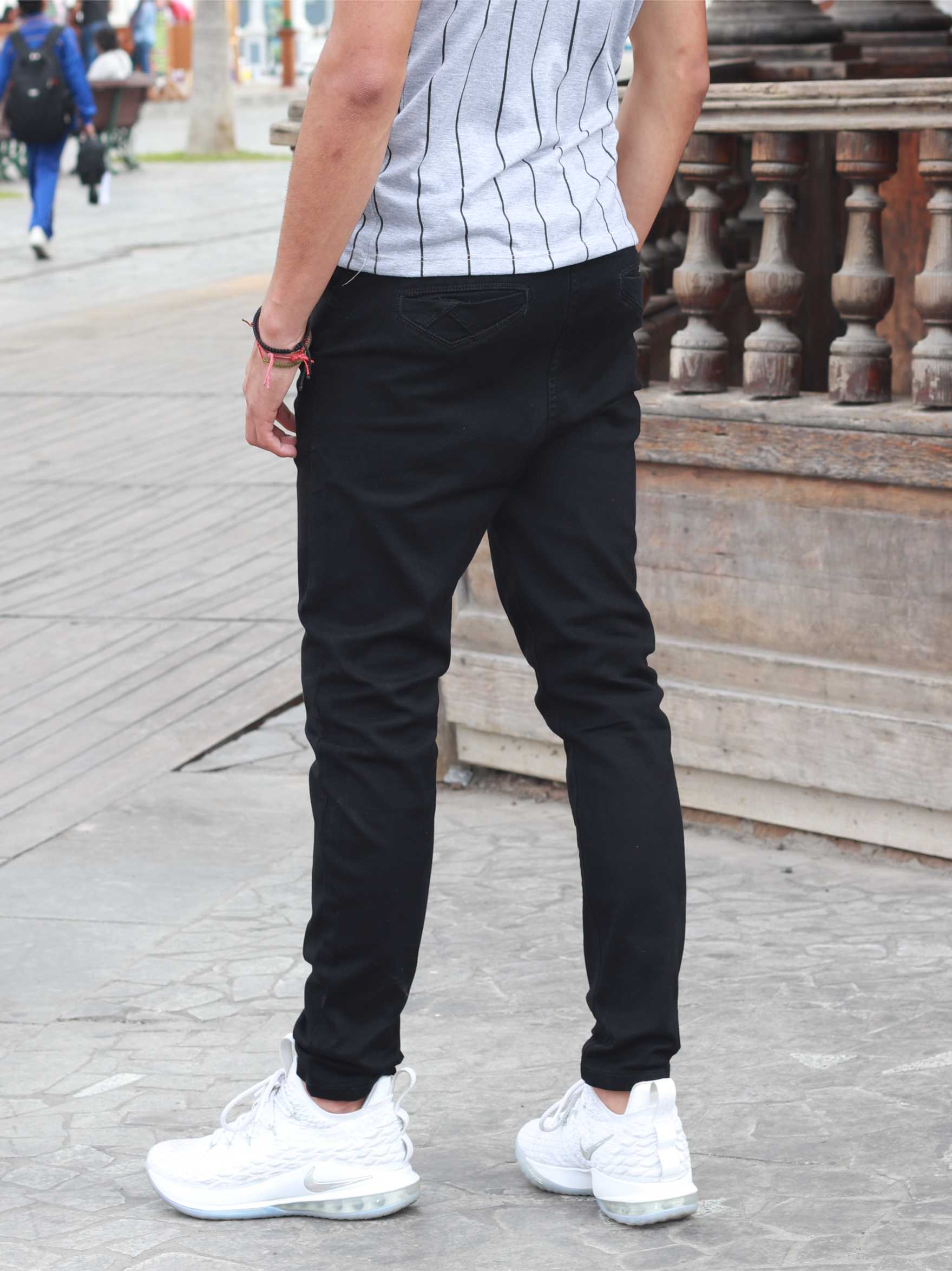 Pantalones Hombre DIZZIO LISO SEMI PITILLO JEANS HOMBRE NEGRO
